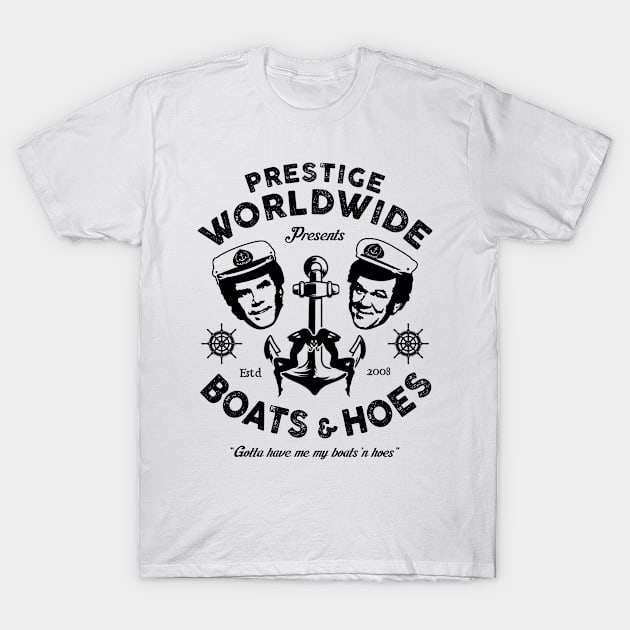 Prestige Worldwide Presents Boats & Hoes T-Shirt by Three Meat Curry